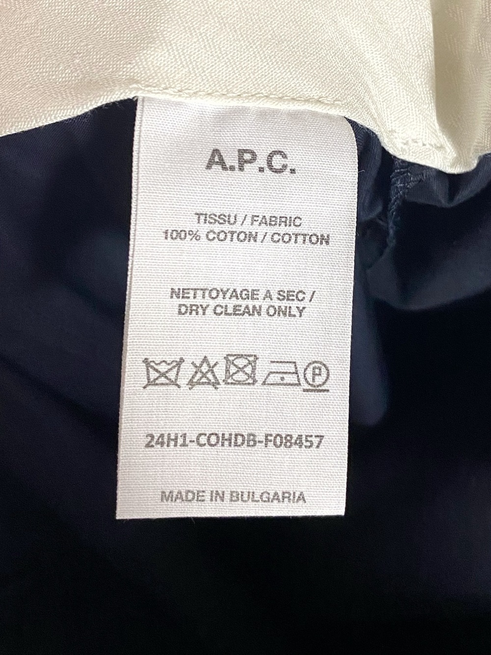 A.P.C. Katie Holmes June Trousers Navy - Picture 8 of 8